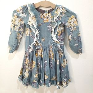 Isobella & Chloe Ruffle Floral Peasant Dress, Girls Size 5